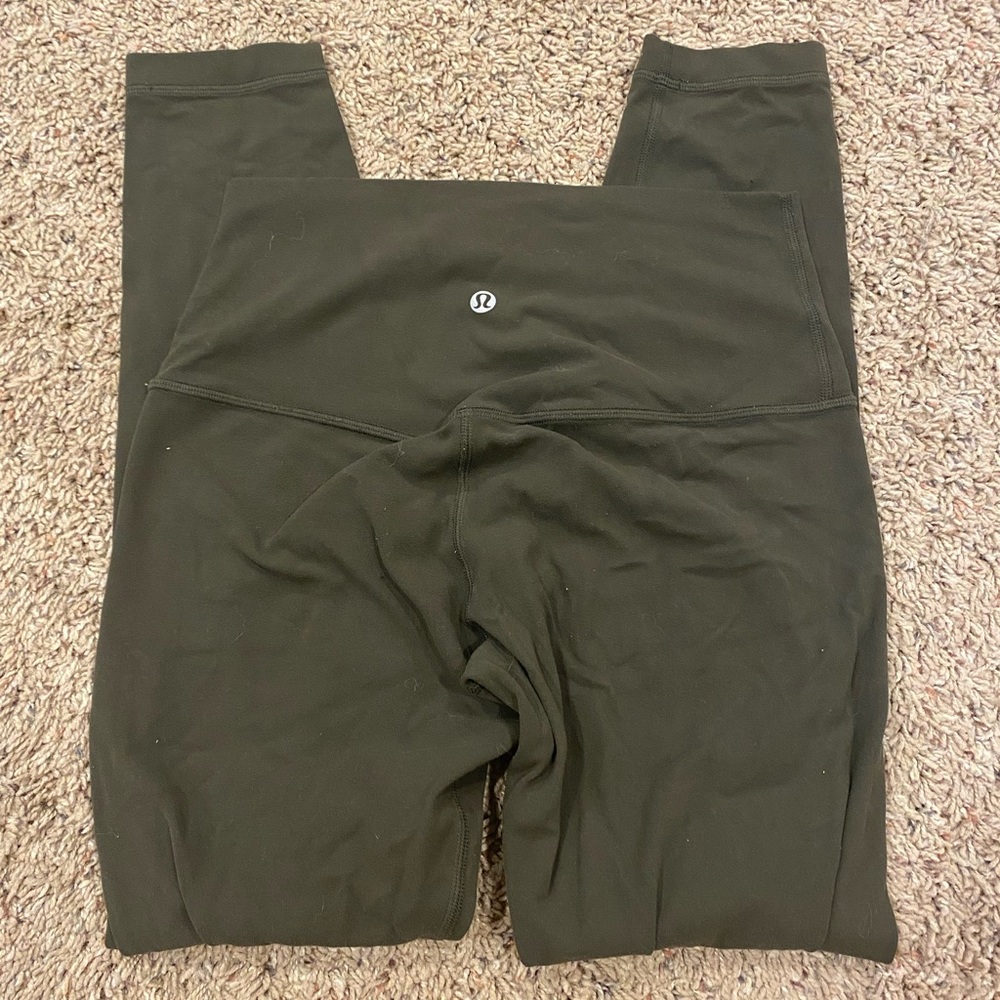 Green lululemon align leggings